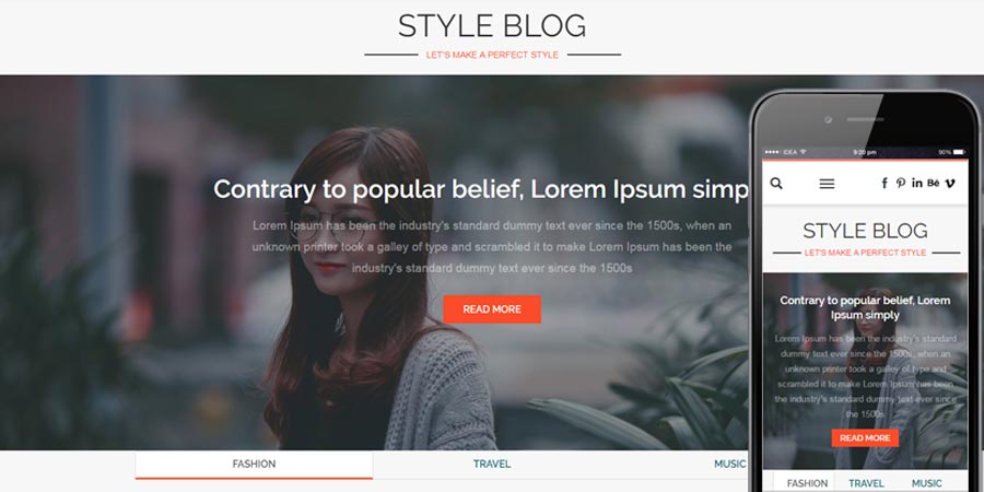 Style Blog Bootstrap Responsive Web Template Style Blog Bootstrap Responsive Web Template
