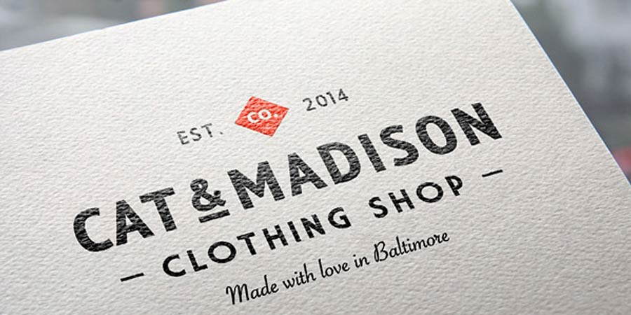 Natural Paper Printed Logo MockUp