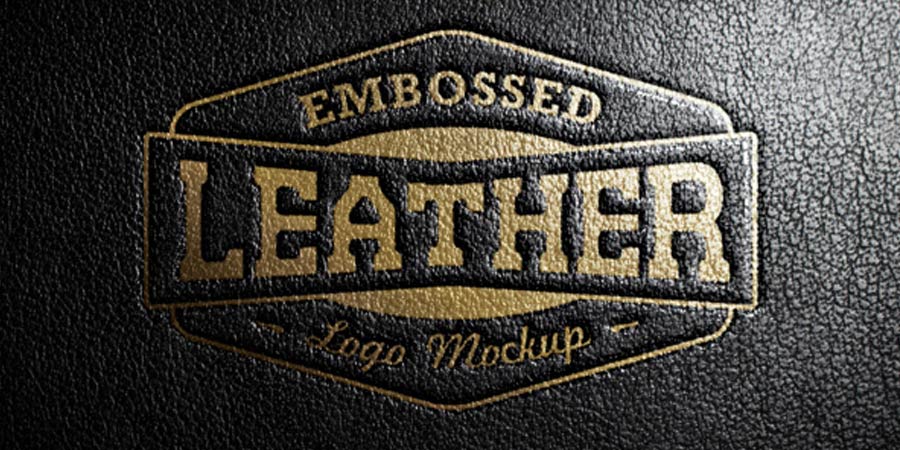 Leather Stamping Logo MockUp