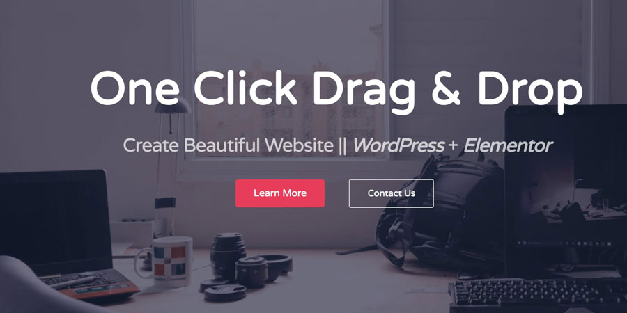 One Click One Page WordPress Theme
