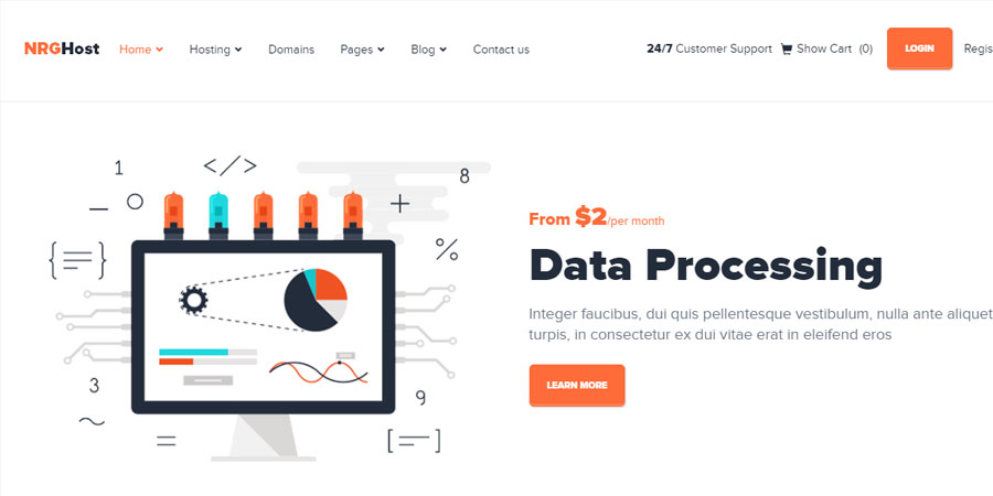 NRGHost - Hosting & Tech Template