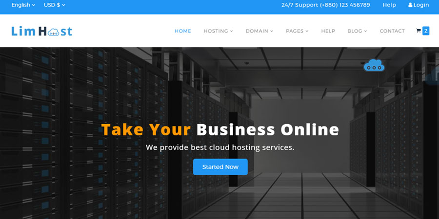 LimHost - Hosting & Technology Template