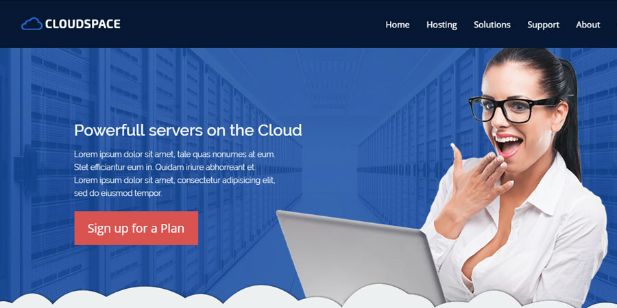 Cloud Space - Responsive Website Theme