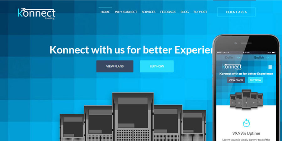Konnect A Web Hosting Template