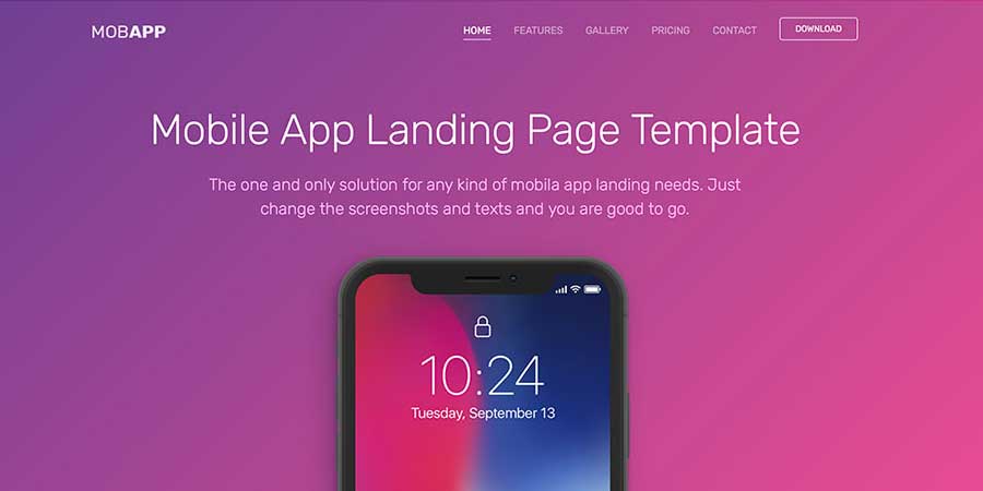 Html5 Mobile App Template from res.cloudinary.com