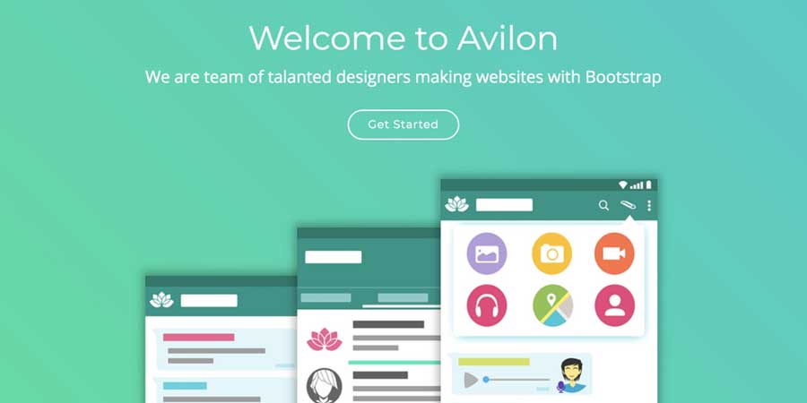 Avilon One Page HTML Template