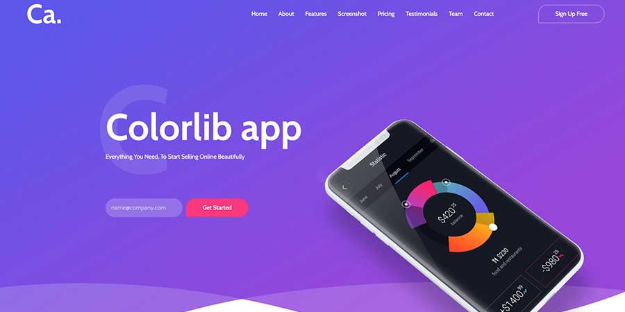 CA App Landing