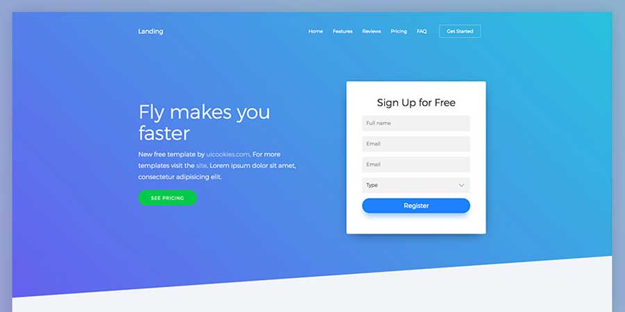 Landing – Free OnePage Bootstrap 4 Template