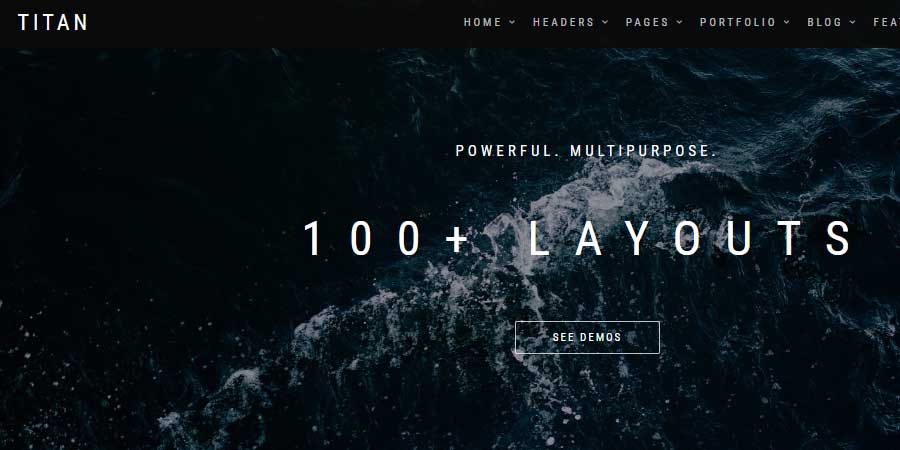 Titan - One page / Multi page Multipurpose Template