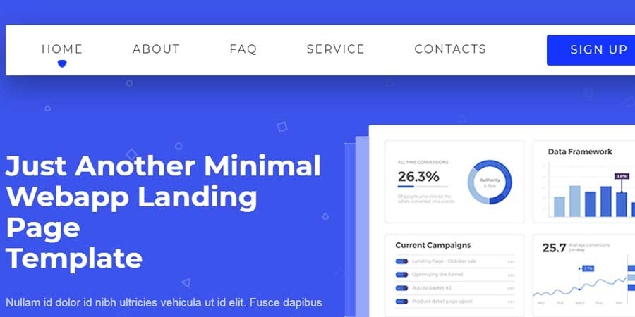 Weby | WebApp Landing Page