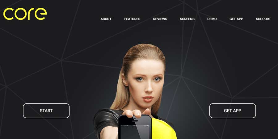 Core - Mobile App Landing HTML Theme