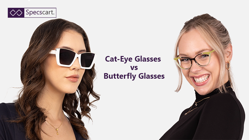 Difference Between Cat-Eye Butterfly Glasses