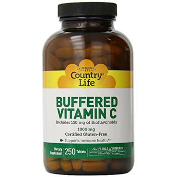 Country Life, Buffered Vitamin C, 1000 mg - 250 Tablets