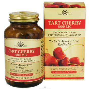 Solgar, Tart Cherry, 1000 mg, 90 Vegetable Capsules