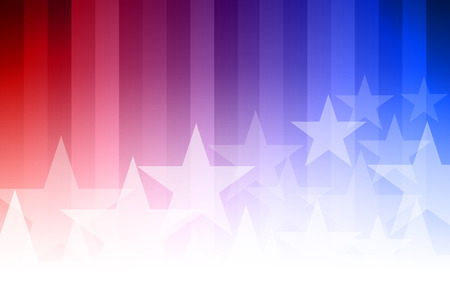 Vector abstract star background. blue, red and white colors. Stock Photo