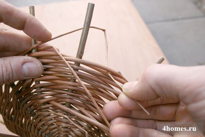 Корзины из лозы и ивы пошаговая инструкция для начинающих