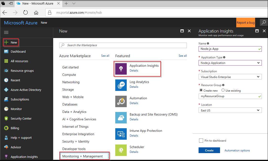 New Application Insights