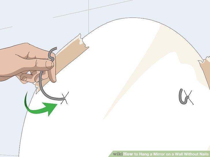 Image titled Hang a Mirror on a Wall Without Nails Step 8