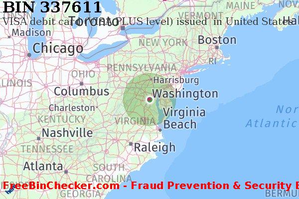 337611 VISA debit United States US BIN List