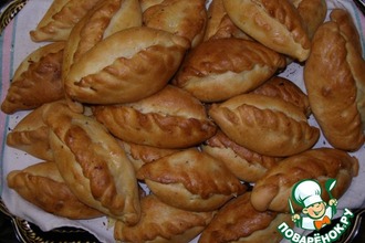 Рецепт: Пирожки любимые бабушкины с капустой