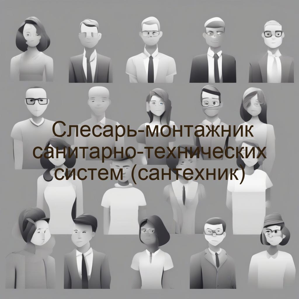 Слесарь-монтажник санитарно-технических систем (сантехник)