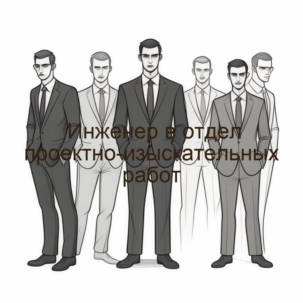 Инженер в отдел проектно-изыскательных работ