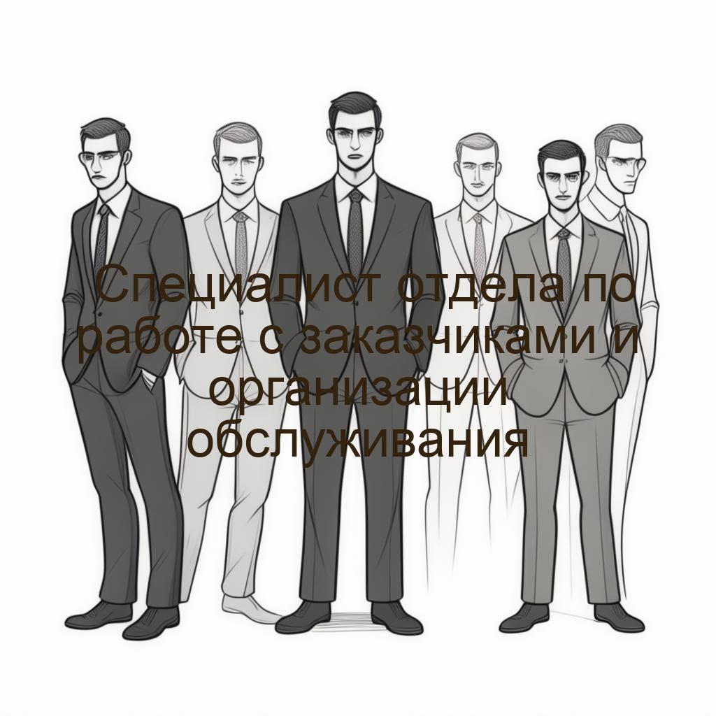 Специалист отдела по работе с заказчиками и организации обслуживания