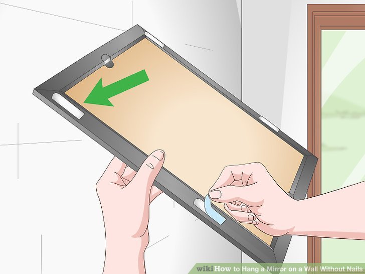 Image titled Hang a Mirror on a Wall Without Nails Step 2