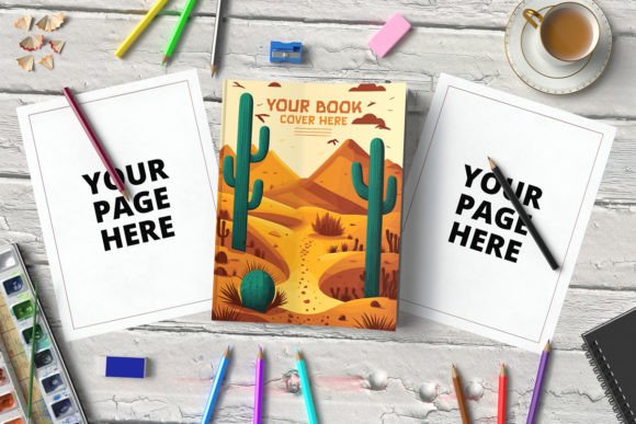 Coloring Book Mockup Design