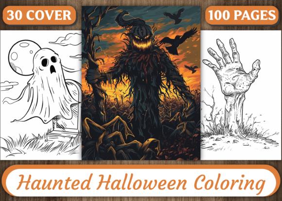 Haunted Halloween Coloring Book Cover