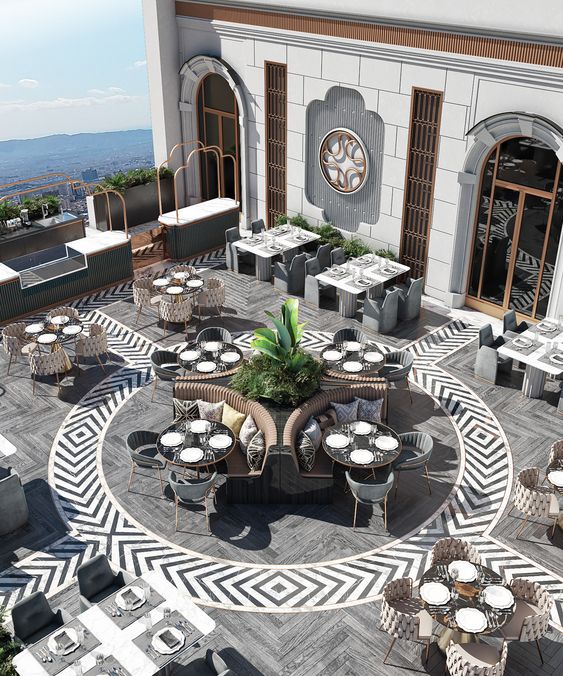 Không gian ngoài trời của Bếp UIT