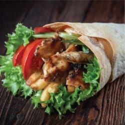Chicken Shawarma with Vegetables or Lebanese
