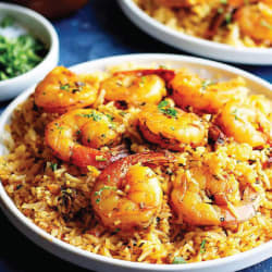 Shrimps with Kabsa Rice
