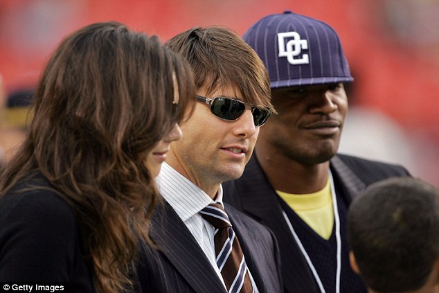 Started out as friends: The actress has known Jamie for years and socialised together with her then-husband Tom Cruise at a football game in 2006