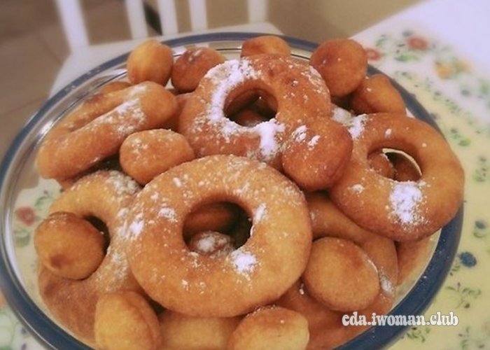 Пышки на сгущенке - готовое блюдо