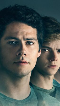 Maze Runner: The Death Cure, Dylan O'Brien, Thomas Brodie-Sangster, Kaya Scodelario, HD (vertical)