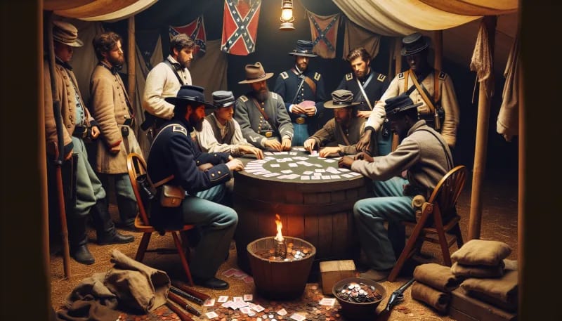 'Poker During the Civil War'