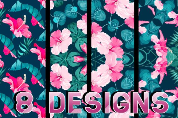 Summer Floral Patterns Coloring Pages