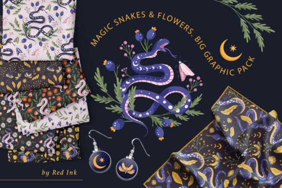Slithering Patterns: Coloring Pages with Snakes and Scales