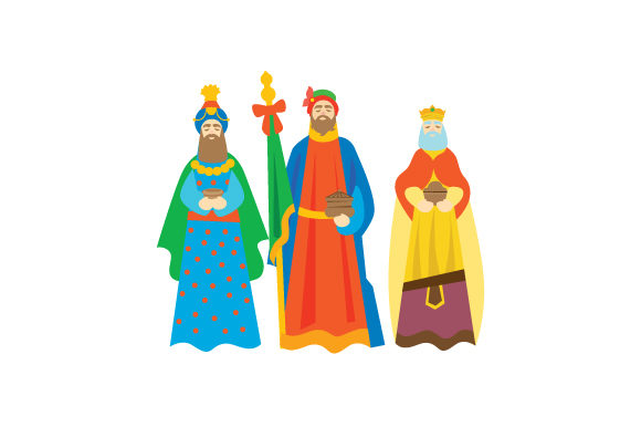 Three Kings Coloring Page