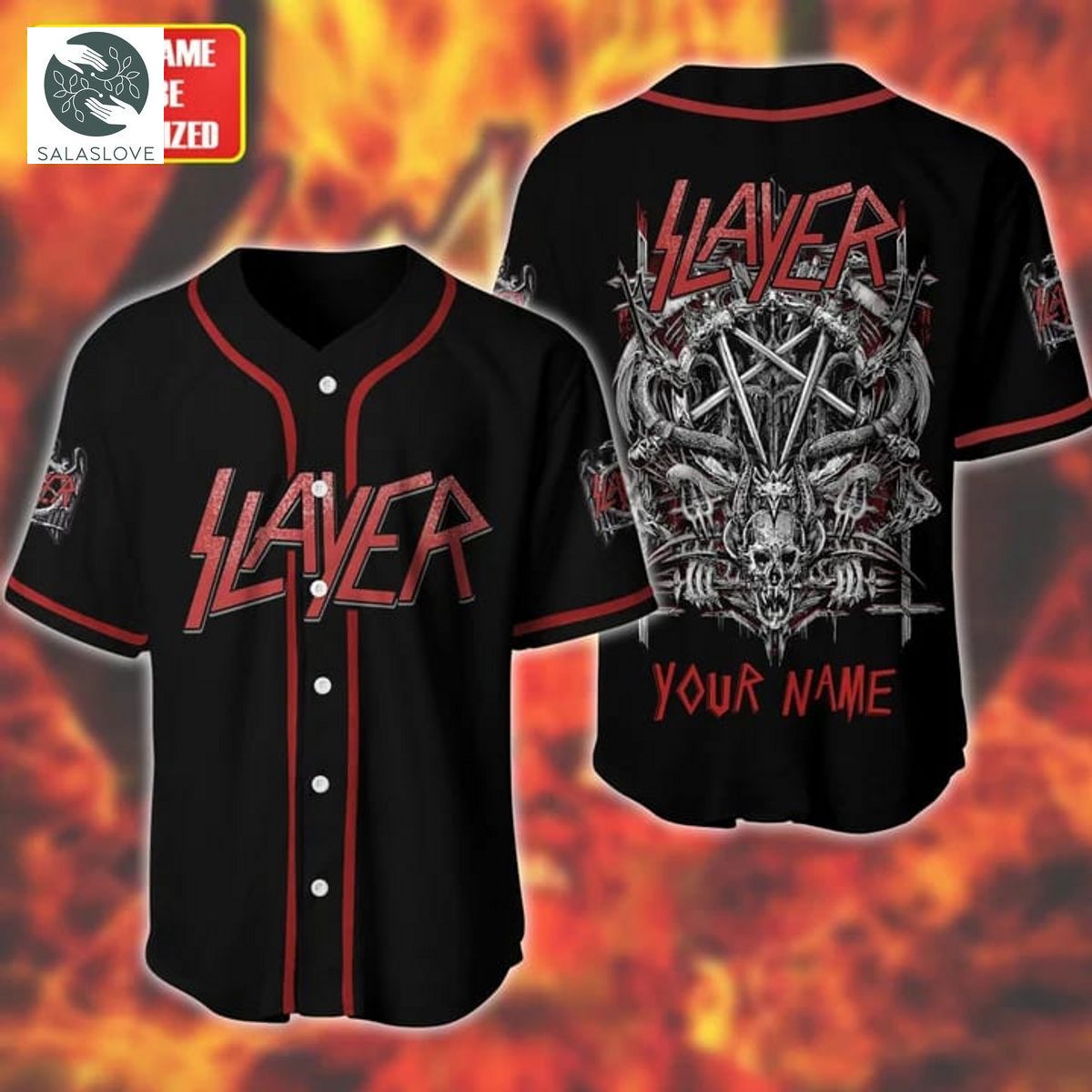 Personalized Slayer Baseball Jersey Shirt TY29624
