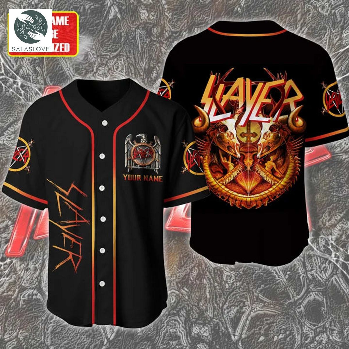 Personalized Slayer Baseball Jersey Shirt TY29625