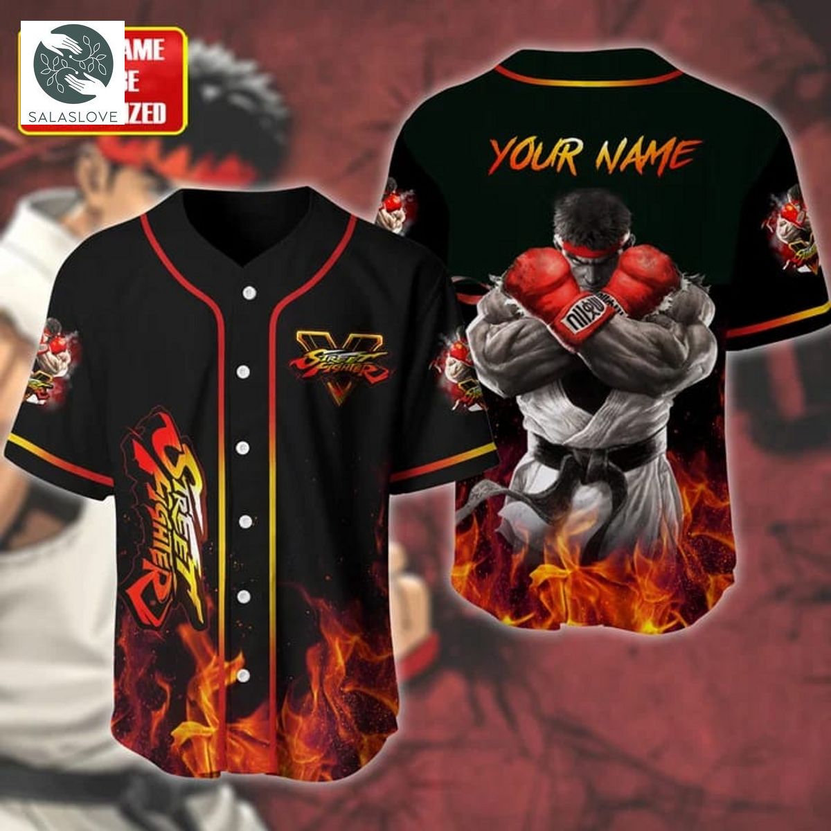 Personalized Street Fighter Baseball Jersey Shirt TY29620