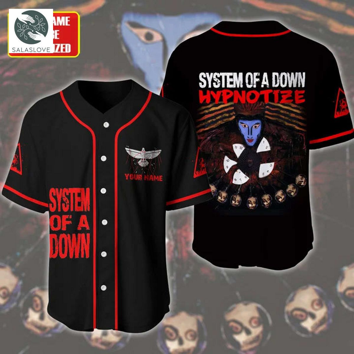 Personalized System Of A Down - Hypnotize Baseball Jersey Shirt TY29619