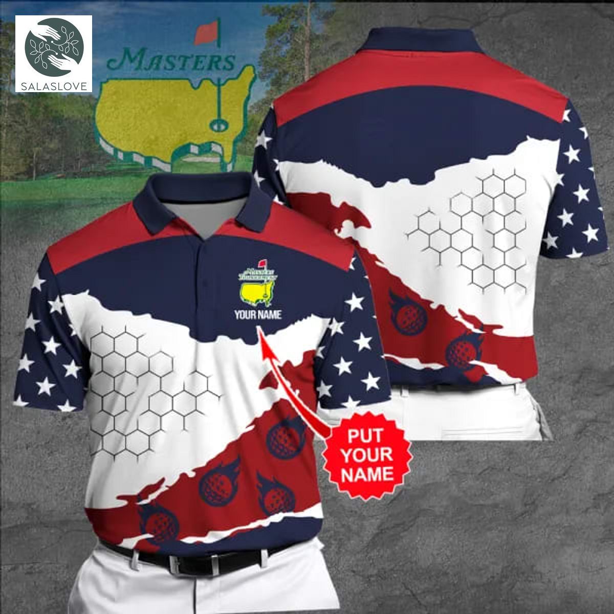 Personalized Masters Tournament 3D Polo Shirt TY30617