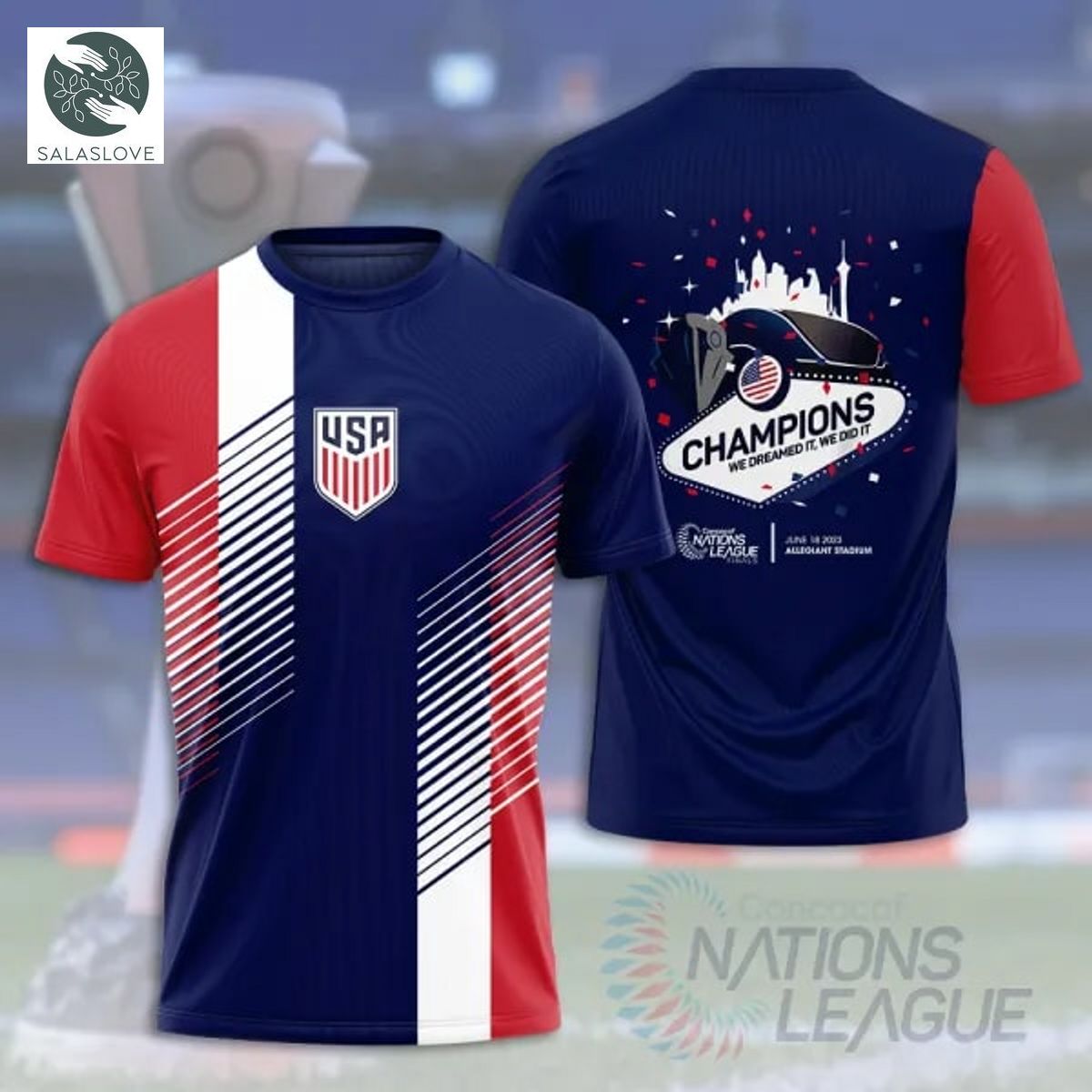 United States Men’s National Soccer Team 3D T-shirt TY010725