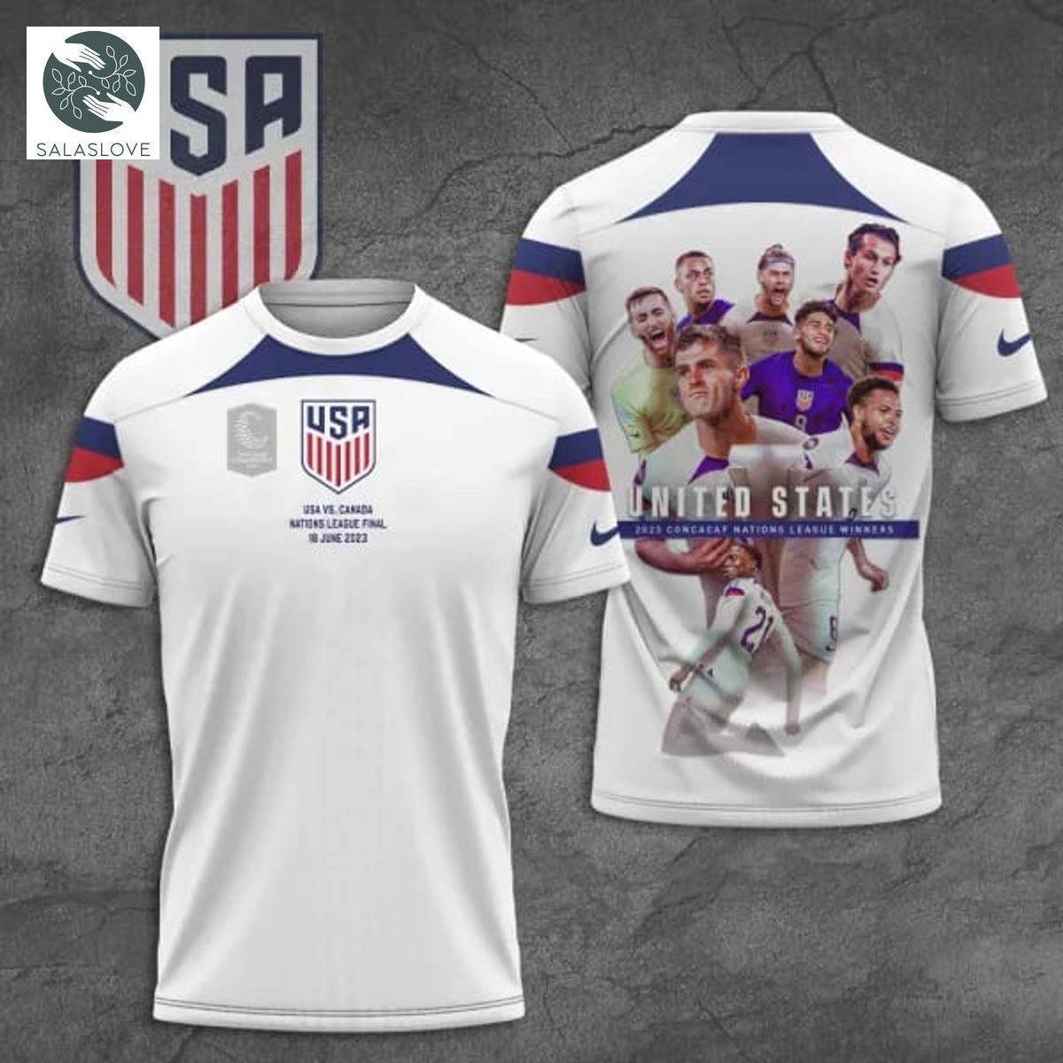 United States Men’s National Soccer Team 3D T-shirt TY010727