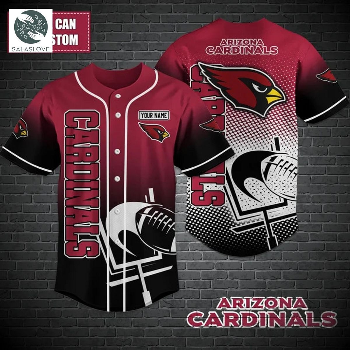 Arizona Cardinals NFL Baseball shirt Custom TY0207011