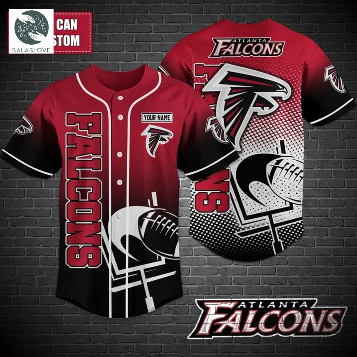 Atlanta Falcons NFL Baseball shirt Custom TY020712