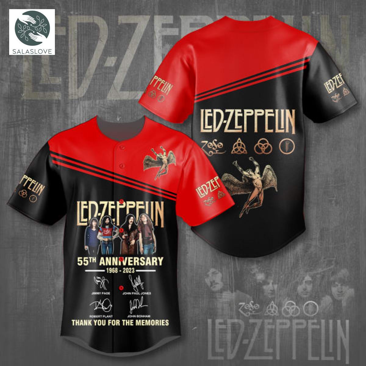 Led Zeppelin 3D Baseball Jersey TY020719